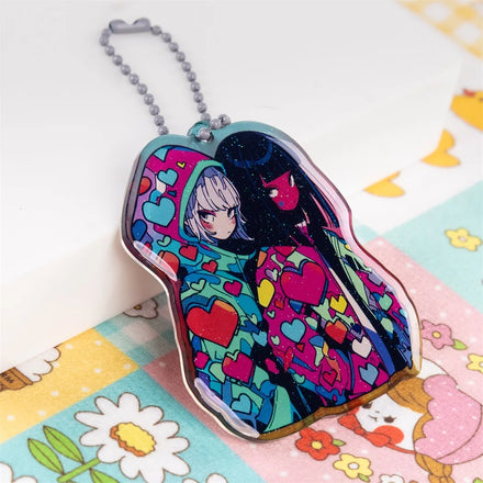 Acrylic Charm Fairy Tail Acrylic Keychain Pendant Cute Transparent Pendant