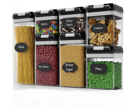 Wholesale 0.52L-5.2L Large Refrigerator Plastic Airtight Cereal Rice Food Bread Grain Containers Other Storage Boxes Set