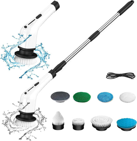 3/6/8/9 in 1 Cordless Home Cleaning Magic Brush Electric Spin Power Brush Floor Scrubber for Toilet Window Bathroom Clean