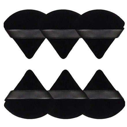 Custom Logo Good Quality Private Label Soft Cotton Triangle Puffs Foundation Cosmetics Loose Powders Makeup Puff