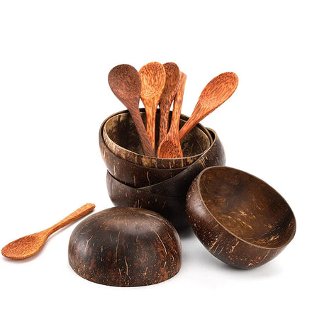 The Coconut Bowl and Spoon Are Perfect for Everything From Salads Smoothie Acai Buddha to Stir-fry Ice Cream