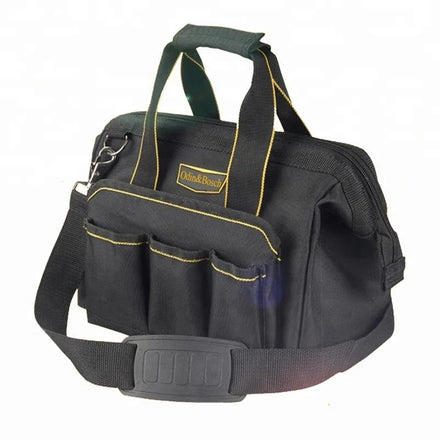 Customized Mechanical Waterproof Polyester Tools Bag Multipocket Plumbers Tote Electrician Tool Bag