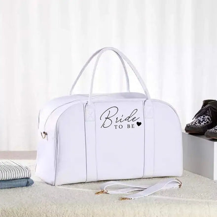 Stylish Canvas Duffel Bag for Bridesmaid Travel-Private Label Fashion Design Zipper Closure Screen Printed Good Quality
