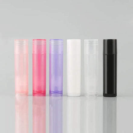 China Factory 5G Plastic Lipstick Tubes Black White Clear PP for Cosmetics Packaging Lip Blam Stick Filling Tray Mold DIY Tools