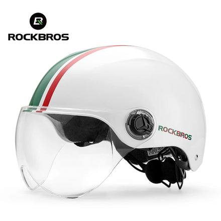 ROCKBROS Bike Smart Riding Helmets with Visor Hard Shell ABS Helmet for Men Adult Riding Road Mountain Bike Helmet