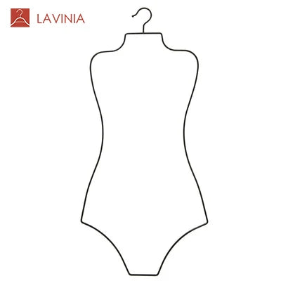2022 Wholesale Factory Custom Bikini Display Rack Rose Color Steel Metal Clothes Swim Suit Hanger