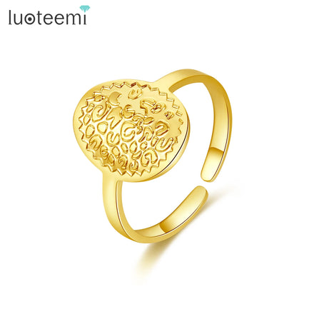 SP-LAM Christmas Stainless Steel Custom Knuckle Stackable Waterproof Resizable Classic 18K Women Man Ring