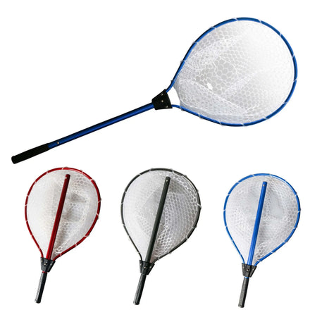 Factory Direct Promotion 94cm Silicone Floating Fishing Net with Aluminum Alloy Handle