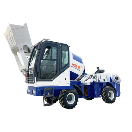 HUAYA 2m3 2.6M3 3m3 Self Feeding Concrete Mixer 78kw Mixer Beton Mixing Power Concrete Mixer Truck with CE/EPA