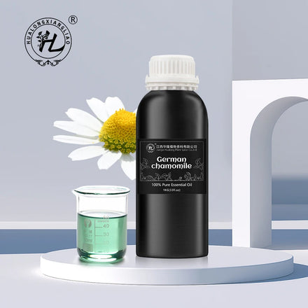Private Label German Chamomile Essential Oil 100% Pure for Face Massage Oil Products | Wholesale Price Bulk 1kg