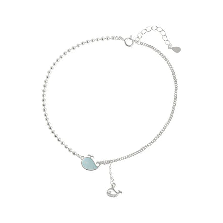 Fashion Chain for Women Anklet Hot Sale Silver Foot Jewelry Whale Anklet on Foot