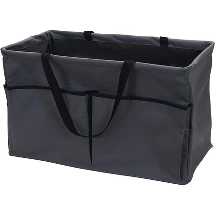 RUTH Large Grey Camouflage Krush Canvas Top Handle Utility Tote with Pockets for Household Essentials Reusable Grocery Shopping