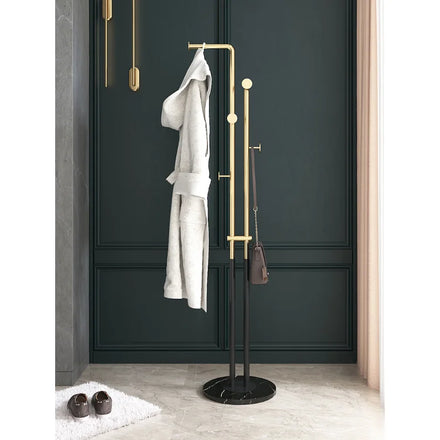 Modern Multifunctional Metal Freestanding Rackcoat Tree Portable Hat Hook Coat Stand for Home or Living Room Iron Furniture