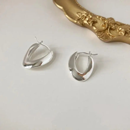 Wholesale Silver Earrings for Women Fashion Jewelry Pendientes Geometric Earrings