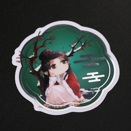 Vograce Adhesive Custom Die Cut Sticker Waterproof Vinyl Die Cut Stickers Printing Hot Stamping Gold Foil Vinyl Stickers