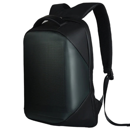 Below 20L Casual Waterproof Polyester Zipper Melange Fabric LED Light Backpack for Girls