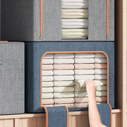 Wholesale Multifunctional 60*42*35 Large Capacity Stylish Clean Storage Box Polyester Big Storage Boxes