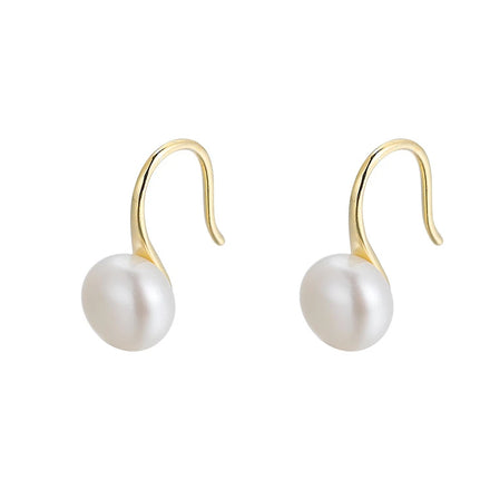Factory Wholesale 925 Silver Earrings for Women Fashion Gift Party Pearl Earrings