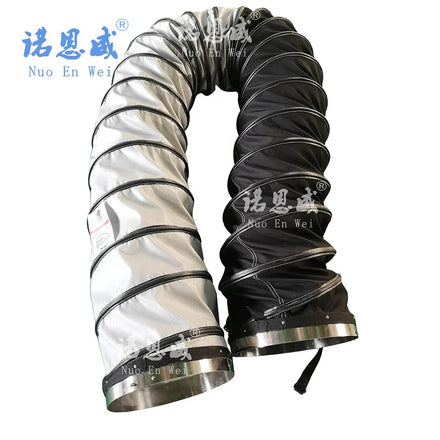 8-24 Inch 200mm-600mm High Temperature air Duct High Temperature Resistant Flexible Ducts Heater Hose Fiberglass Flexible Duct