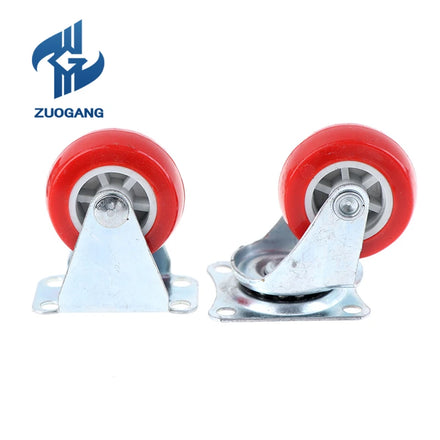 Zuogang Wholesale Modern Iron Furniture Caster Fixed Spring Loaded Wheel Threaded Stem for Kitchen Office Use