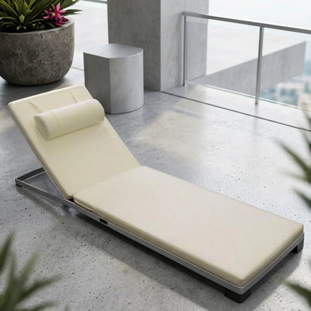 Bespoke Outdoor Lounge Sunbed Patio Furniture Chair Seat Cushion Sun Lounger Floor Couch Lumbar Pillows Waterproof Flame
