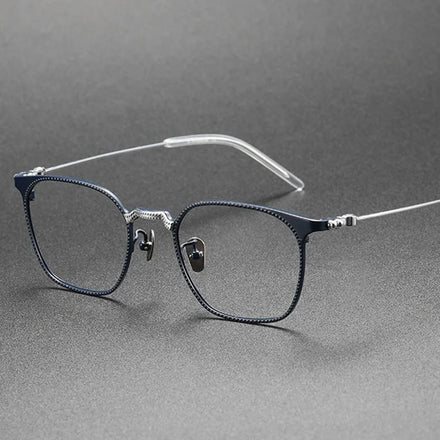 Luxury Vintage Optical Eyewear Frames Solid Pattern Titanium Reading Glasses for Men and Women Wholesale Supply