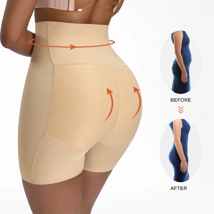 YiYun Women's Butt Lifter Shapewear Underwear Lace Boy Shorts Sponge Padded Body Shaper Butt Hip Enhancer Control Panties