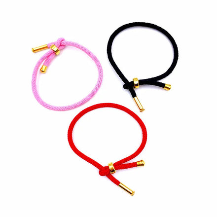 Adjustable Milan Hand Rope Accessories Semi-Finished Products Bracelet DIY Red Bead Rope for Men Women Wholesale