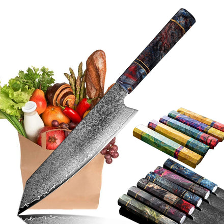 Handmade Kitchen Knife VG10 Japanese Damascus Steel Cleaver Knives Home Tool Slicing Gifts Damascus Steel Chef Knife