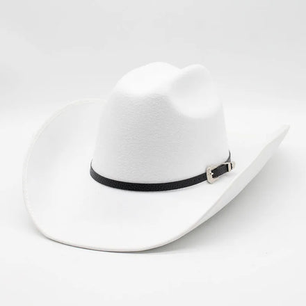 New Style Felt Hats American Western Belt Tibetan Cowboy Hat Men Women Unisex Autumn Winter New Design Shape Cap Hat