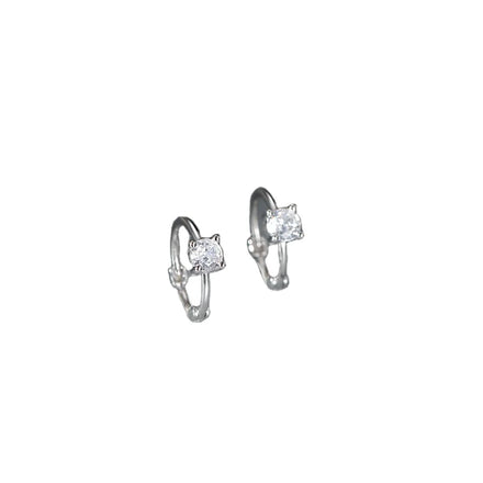 925 Sterling Silver Earrings Personality Earrings for Women Fashion Zircon Jewelry Gift