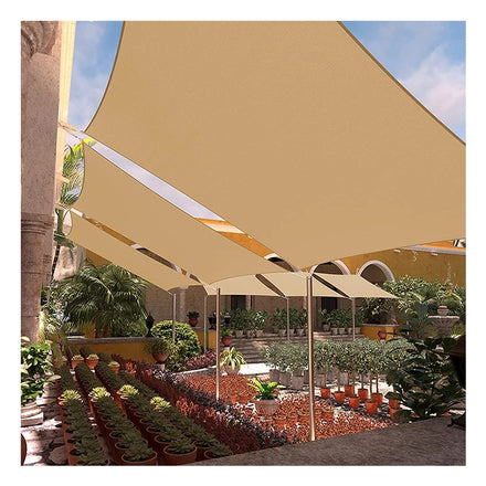 Hdpe Beige Color White Shade Sail /Sun Shade Sail HDPE Sand