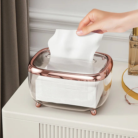 Transparent Creative Design Elegant Household Bedroom Decorative Tissue Paper Box