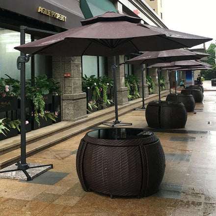 Modern Luxury Aluminum Outdoor Sofa Set 3 Seat Patio Daybed Furniture Waterproof Hotel Use