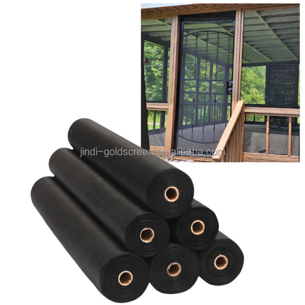 JINDI Modern Outdoor Fire-Resistant Fiberglass Insect Screen & Mosquito Net for Windows/Doors-DIY Customizable