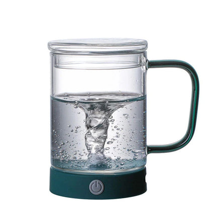 Creative Hot Selling 360ML Glass Stirring Mug USB Smart Mixer Electric Lazy Automatic Coffee Cup Tea Milk Cup Stirring Mixer Mug