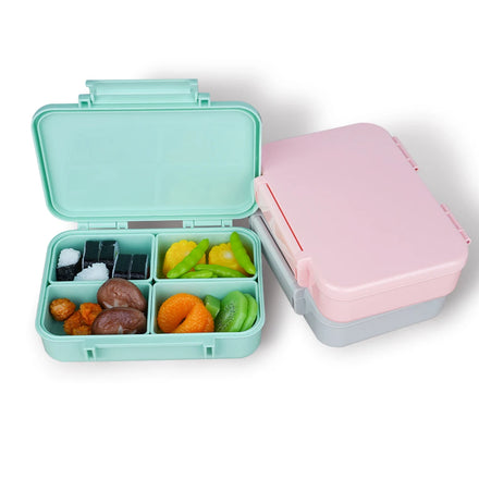 Adult Teenagers TRITAN 4-Compartment Leakproof Microwavable Lunch Box