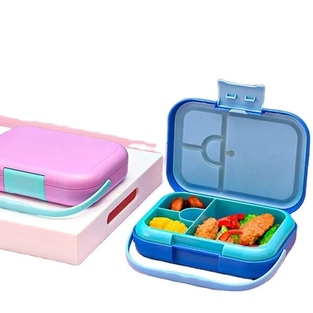 Lunch Box with Removable Divider for 3-4 Compartments Perfect for Kids and Teens Microwave Dishwasher Safe Tiffin Lunch Boxes