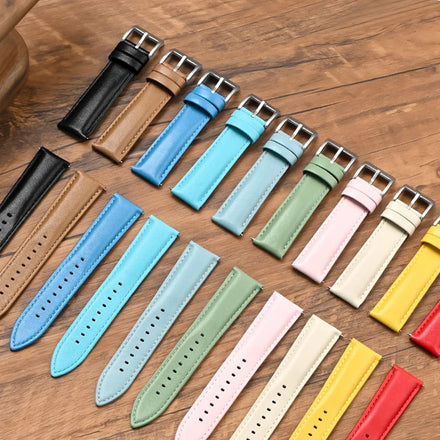 YUNSE New Arrival 20MM Leather Watch Strap Handmade Genuine Replacement Sport Watchband With Quick Release for Smart Watch