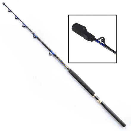 FX Big Game Rod 130LBS Saltwater Heavy Duty Fishing Rod 5+1 Roller Guide Boat Fishing Trolling Fishing Rod