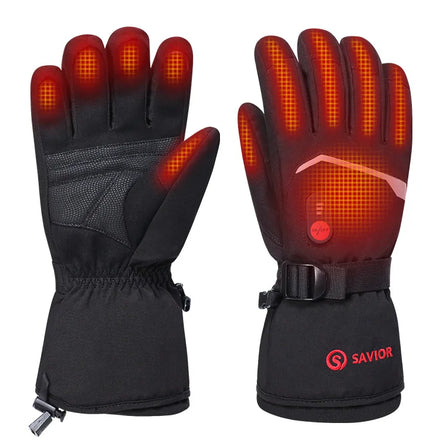 For Waterproof Snow-proof Winter Heated Five Finger Spandex/Cotton Men's Skiing Electric Gloves Rechargeable Battery Touch
