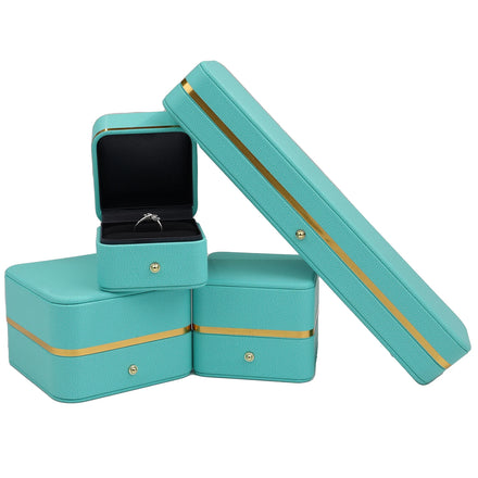 New Style Wholesale Korea Ring Necklace Bangle Wedding Valentine'S Gift Custom Jewellery Packaging PU/Velvet ISO 9001 Certified