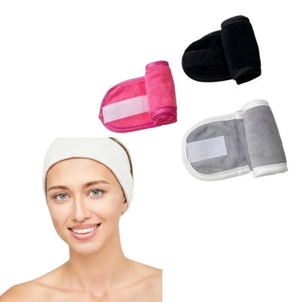 Adjustable Terry Cloth Eco-Friendly Soft Face Wash Headband Stretch Makeup Wrap 65-68CM for Personal Care Free Samples MOQ