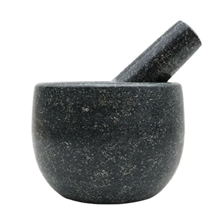 High Quality Black Mortars Pestles Sets Natural Stone Bowls Granite Hemisphere Garlic Jar Eco-Friendly Home Herb Spice Tools