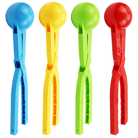 Kids Outdoor/Indoor Winter Snowball Fight Maker Tool Snowball Toys/Games with Handle and Clip Novelty Gift