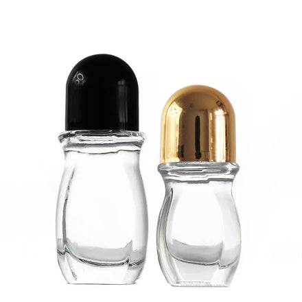 High Quality 30ml 50ml Glass Roller Container Skin Care Empty Cosmetic Roll-On Bottles Essential Oil Bottle