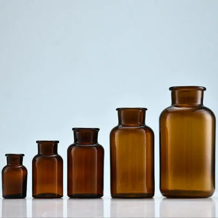 30ml 60ml 125ml 250ml 500ml 1000ml Amber and Clear Lab Reagent Glass Bottle