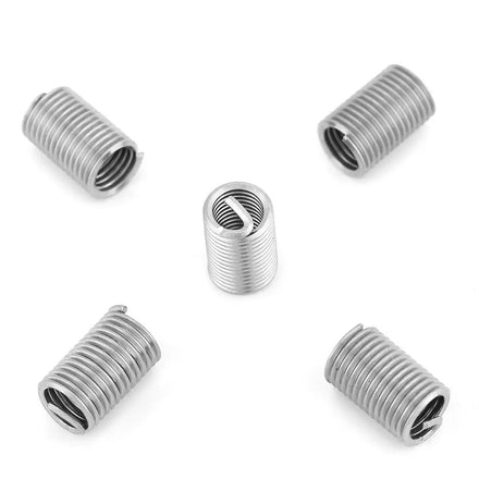 UNC UNF Inch 304 Stainless Steel Wire Thread Insert 1D-3D Helicoil Type Screw Thread Repair Insert for Aerospace & Machinery