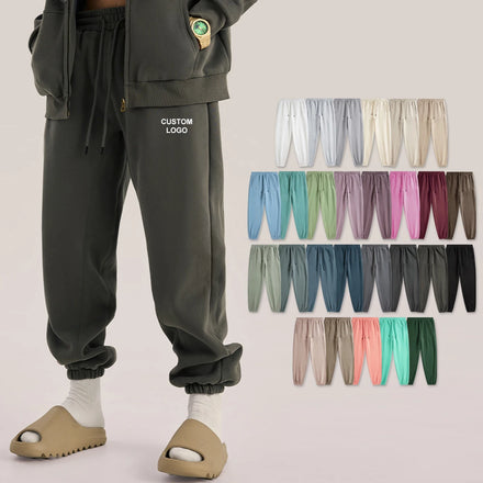 High Quality Heavyweight Cotton Men Baggy Joggers Pants for Men Unisex French Terry Oversized Custom Loose Sweatpants Mens