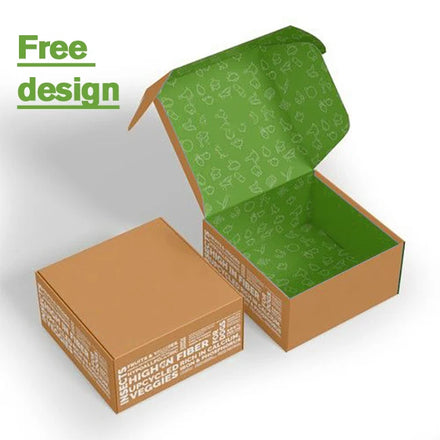 Recycled B Flute MOQ 500pcs FSC Certificate Two Sides' Printing Free Design Customer's Logo Strong Mail Box
